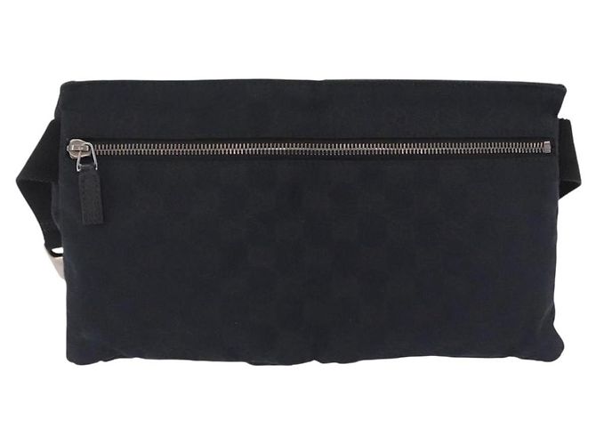 Borsello da vita GUCCI GG Canvas Nero Argento 28566 Auth hk4213V - vista 2