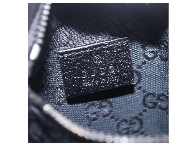 Borsello da vita GUCCI GG Canvas Nero Argento 28566 Auth hk4213V - vista 21