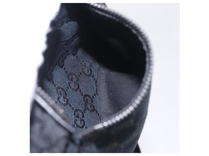 Borsello da vita GUCCI GG Canvas Nero Argento 28566 Auth hk4213V - vista 22