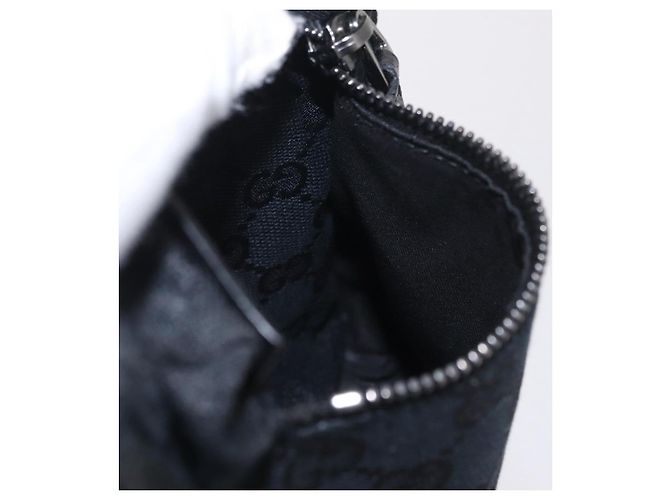 Borsello da vita GUCCI GG Canvas Nero Argento 28566 Auth hk4213V - vista 23