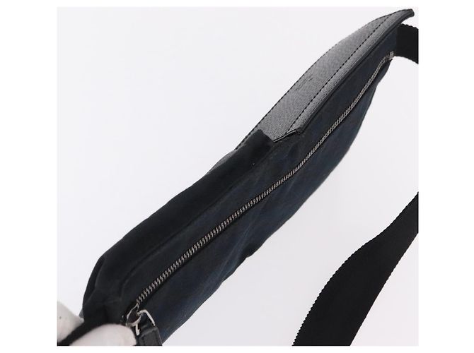 Borsello da vita GUCCI GG Canvas Nero Argento 28566 Auth hk4213V - vista 6