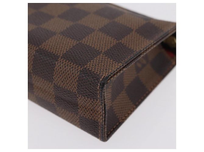 LOUIS VUITTON Damier Ebene Poche Toilette 15 Pouch N47548 LV Auth 167755M - vista 16