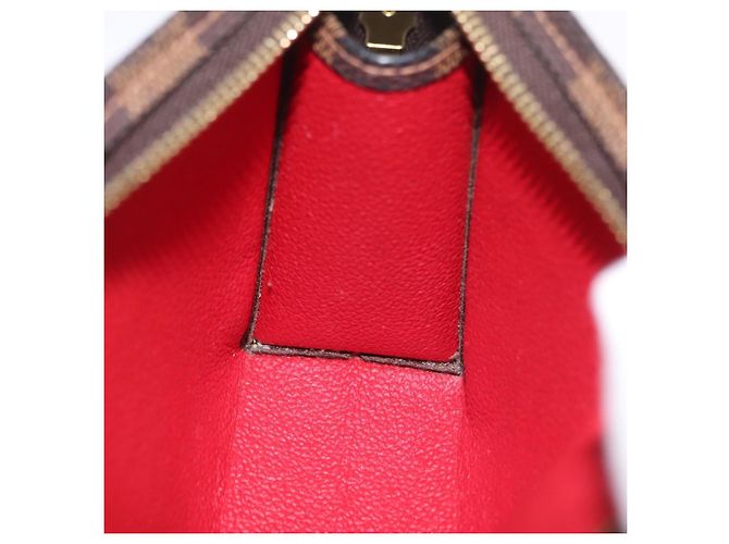 LOUIS VUITTON Damier Ebene Poche Toilette 15 Pouch N47548 LV Auth 167755M - vista 17
