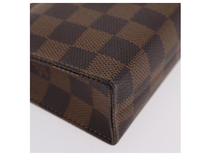 LOUIS VUITTON Damier Ebene Poche Toilette 15 Pouch N47548 LV Auth 167755M - vista 7
