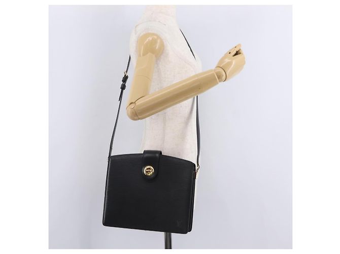 LOUIS VUITTON Epi Capuchin Schultertasche Schwarz M52342 LV Auth ep16291A - Ansicht 31