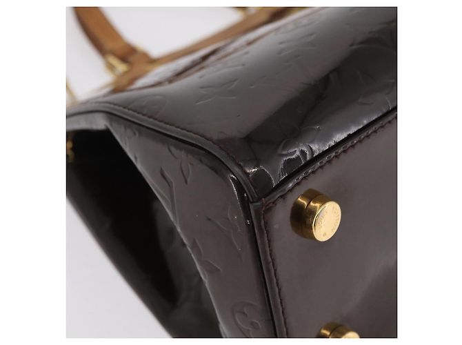 LOUIS VUITTON Monogram Vernis Blair MM Hand Bag Amarante M91619 LV Auth BA16111 Bordeaux - Ansicht 21