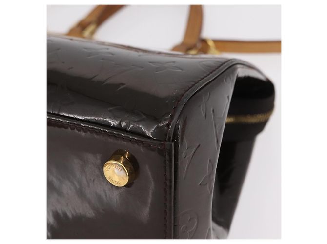 LOUIS VUITTON Monogram Vernis Blair MM Hand Bag Amarante M91619 LV Auth BA16111 Bordeaux - Ansicht 22