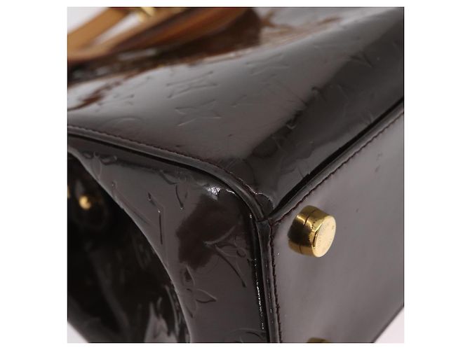 LOUIS VUITTON Monogram Vernis Blair MM Hand Bag Amarante M91619 LV Auth BA16111 Bordeaux - Ansicht 23