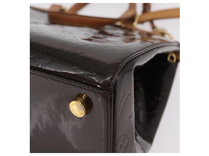 LOUIS VUITTON Monogram Vernis Blair MM Hand Bag Amarante M91619 LV Auth BA16111 Bordeaux - Ansicht 24