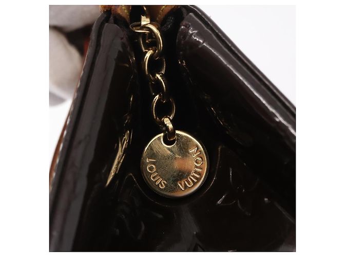 LOUIS VUITTON Monogram Vernis Blair MM Hand Bag Amarante M91619 LV Auth BA16111 Bordeaux - Ansicht 27