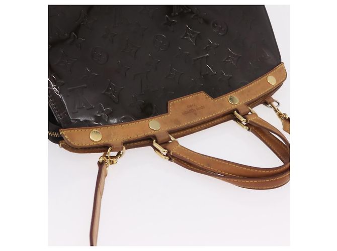 LOUIS VUITTON Monogram Vernis Blair MM Hand Bag Amarante M91619 LV Auth BA16111 Bordeaux - Ansicht 8