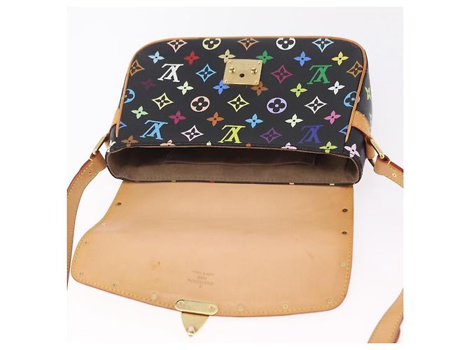 LOUIS VUITTON Monogram Multicolor Sologne Shoulder Bag Black M92639 Auth ka6471V Noir - vue 10