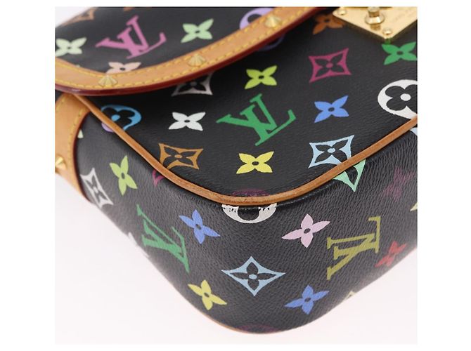 LOUIS VUITTON Monogram Multicolor Sologne Shoulder Bag Black M92639 Auth ka6471V Noir - vue 16