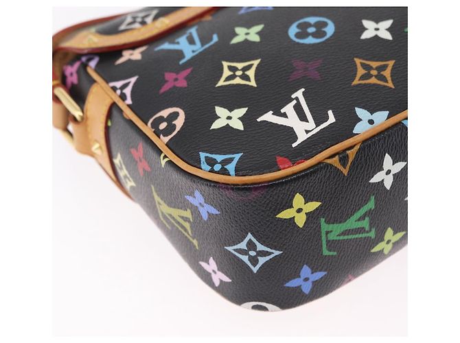 LOUIS VUITTON Monogram Multicolor Sologne Shoulder Bag Black M92639 Auth ka6471V Noir - vue 18