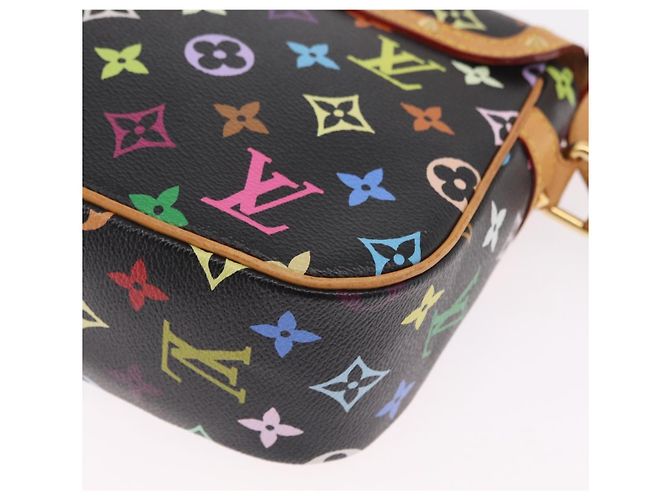 LOUIS VUITTON Monogram Multicolor Sologne Shoulder Bag Black M92639 Auth ka6471V Noir - vue 19