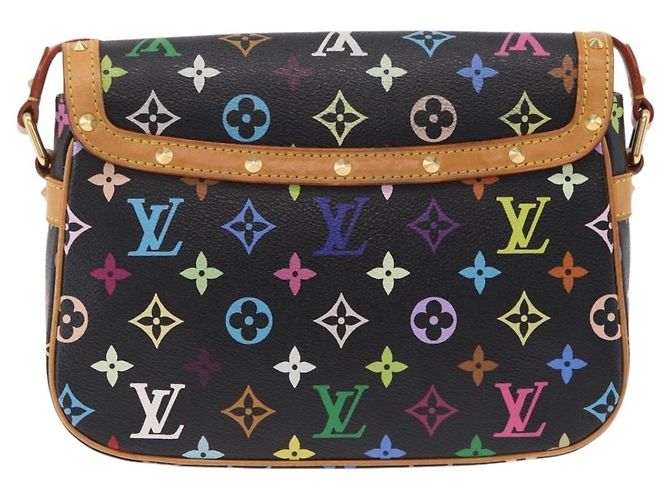 LOUIS VUITTON Monogram Multicolor Sologne Shoulder Bag Black M92639 Auth ka6471V Noir - vue 2