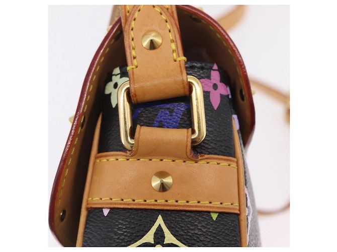 LOUIS VUITTON Monogram Multicolor Sologne Shoulder Bag Black M92639 Auth ka6471V Noir - vue 21