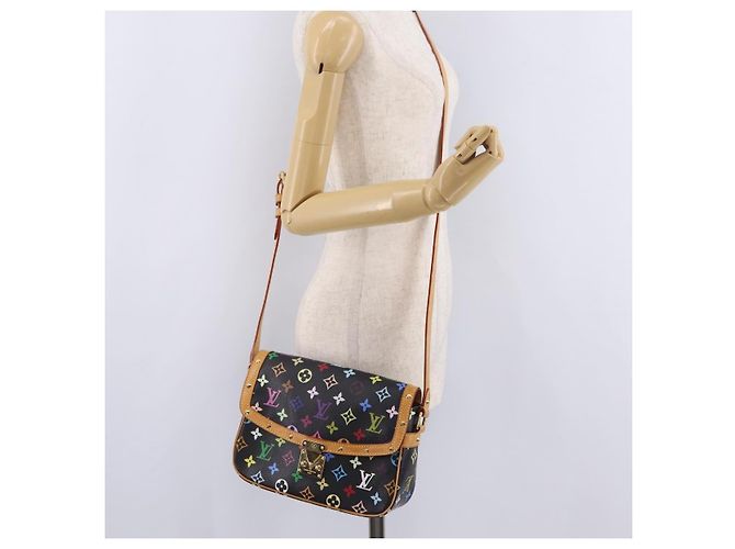 LOUIS VUITTON Monogram Multicolor Sologne Shoulder Bag Black M92639 Auth ka6471V Noir - vue 29
