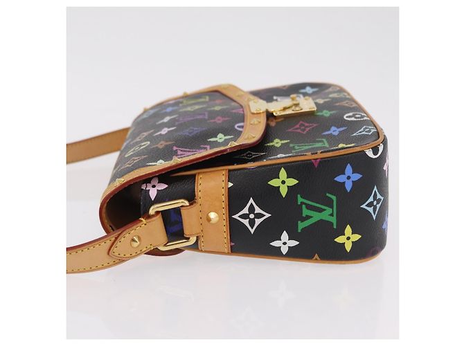 LOUIS VUITTON Monogram Multicolor Sologne Shoulder Bag Black M92639 Auth ka6471V Noir - vue 4