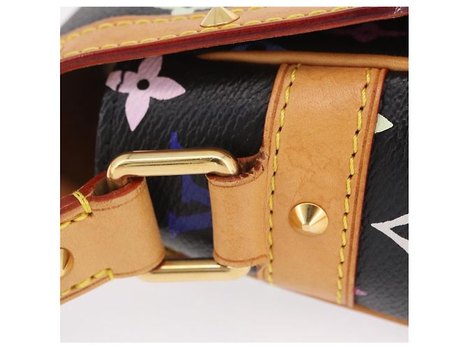 LOUIS VUITTON Monogram Multicolor Sologne Shoulder Bag Black M92639 Auth ka6471V Noir - vue 5
