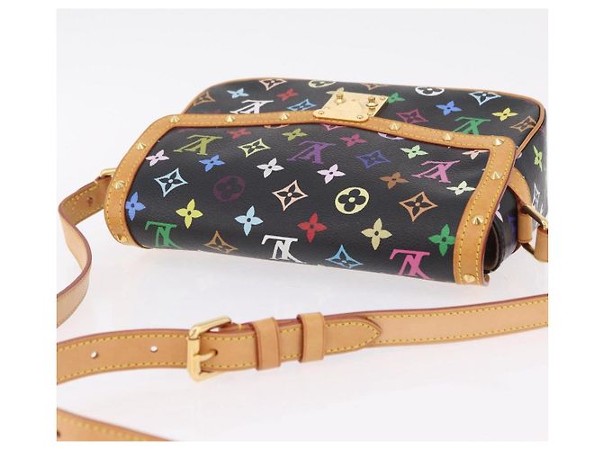 LOUIS VUITTON Monogram Multicolor Sologne Shoulder Bag Black M92639 Auth ka6471V Noir - vue 7