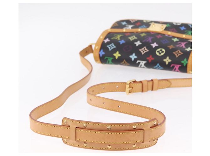 LOUIS VUITTON Monogram Multicolor Sologne Shoulder Bag Black M92639 Auth ka6471V Noir - vue 8