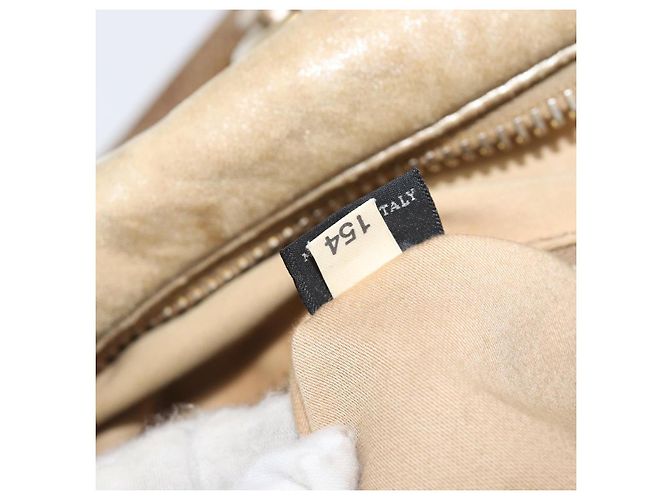 Borsa a mano Miu Miu in pelle oro autentica 205996 D'oro - vista 12