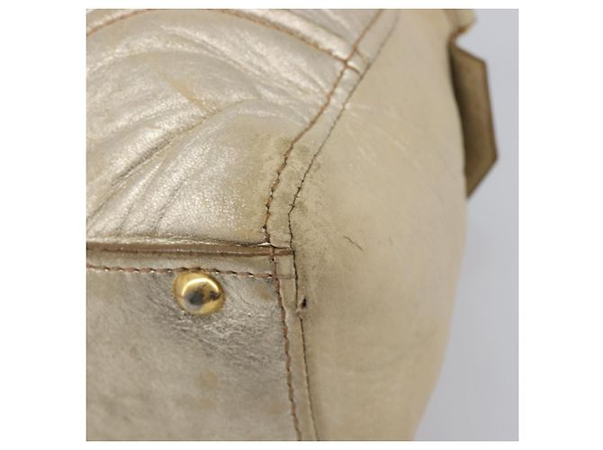Borsa a mano Miu Miu in pelle oro autentica 205996 D'oro - vista 15