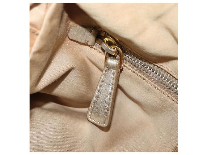Borsa a mano Miu Miu in pelle oro autentica 205996 D'oro - vista 27