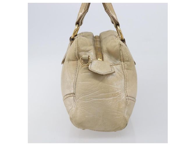 Borsa a mano Miu Miu in pelle oro autentica 205996 D'oro - vista 4