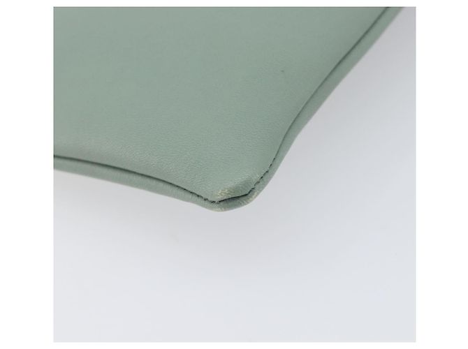 Céline Borsa a pochette CELINE in pelle Verde Oro Auth 205304A D'oro - vista 16