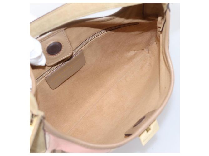 Borsa Tote Salvatore Ferragamo Canvas Beige Gold Auth ar14322 D'oro - vista 11