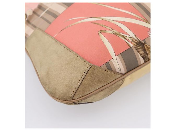 Borsa Tote Salvatore Ferragamo Canvas Beige Gold Auth ar14322 D'oro - vista 14