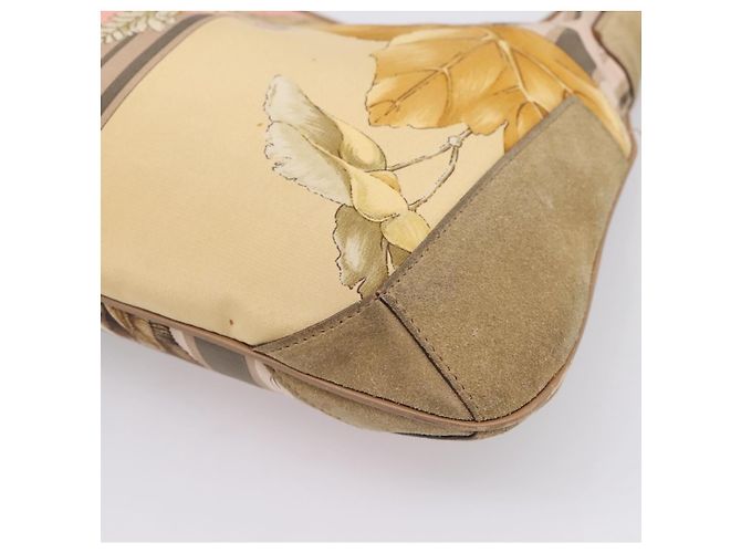 Borsa Tote Salvatore Ferragamo Canvas Beige Gold Auth ar14322 D'oro - vista 15