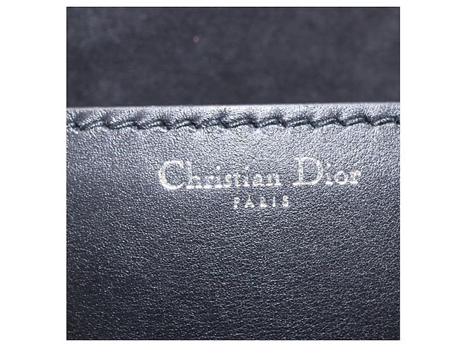 Borsa a tracolla con catena Christian Dior J'adior in pelle nera e argento Auth ka6468SAM Nero - vista 16
