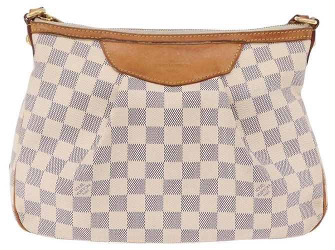 LOUIS VUITTON Damier Azur Siracusa PM Shoulder Bag N41113 LV Auth 206447A - vista 13