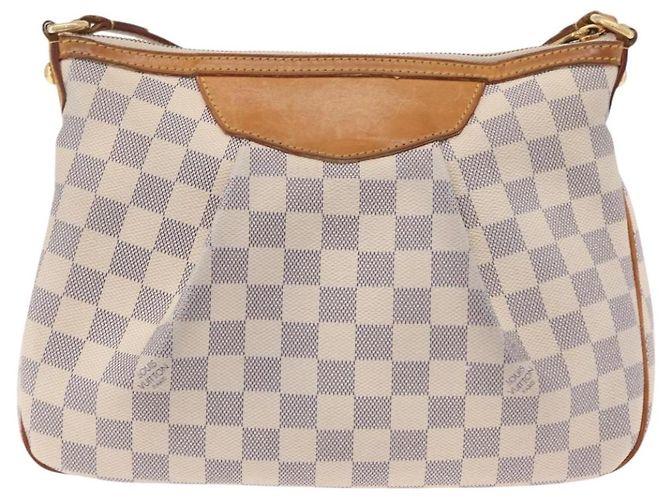 LOUIS VUITTON Damier Azur Siracusa PM Shoulder Bag N41113 LV Auth 206447A - vista 2