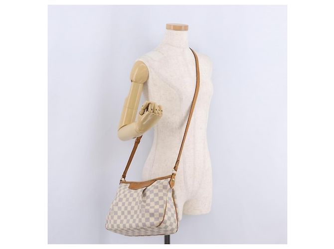 LOUIS VUITTON Damier Azur Siracusa PM Shoulder Bag N41113 LV Auth 206447A - vista 29