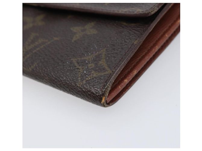 LOUIS VUITTON Monogram Long Wallet 2 Set Beige LV Auth ar14329 Monograma - vista 7