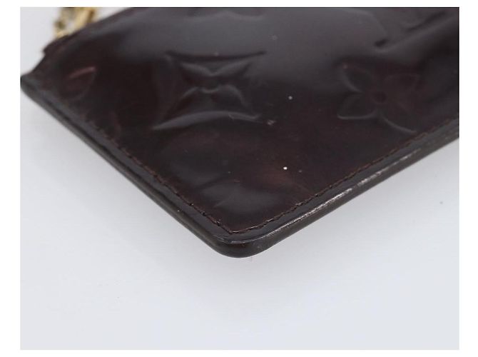 LOUIS VUITTON Monogram Vernis Pochette Cles Monedero Amarante M93518 LV Auth 206941 Burdeos - vista 14