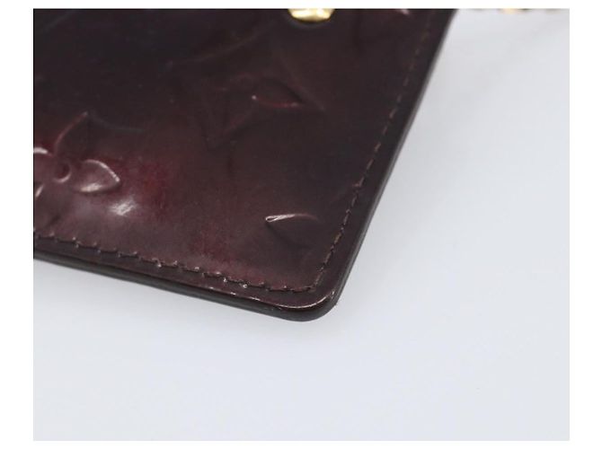 LOUIS VUITTON Monogram Vernis Pochette Cles Monedero Amarante M93518 LV Auth 206941 Burdeos - vista 15
