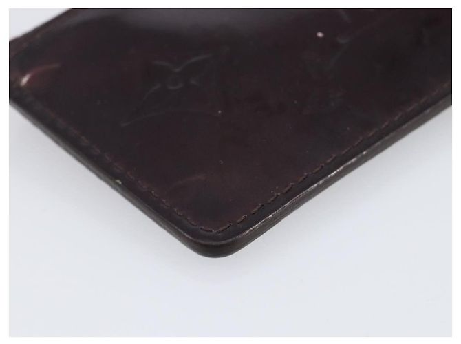 LOUIS VUITTON Monogram Vernis Pochette Cles Monedero Amarante M93518 LV Auth 206941 Burdeos - vista 16