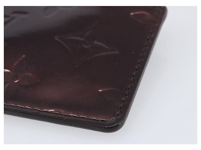 LOUIS VUITTON Monogram Vernis Pochette Cles Monedero Amarante M93518 LV Auth 206941 Burdeos - vista 7