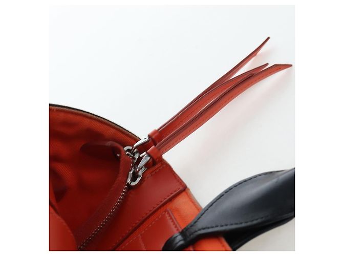 Sac Tote PRADA Uverture Canvas 2way Noir Argent Auth 206647 Argenté - vue 22