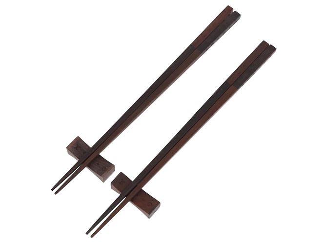 LOUIS VUITTON Baguette Chop Stick Set Wood VIP Only Brown M99171 Auth BA15582V - view 2