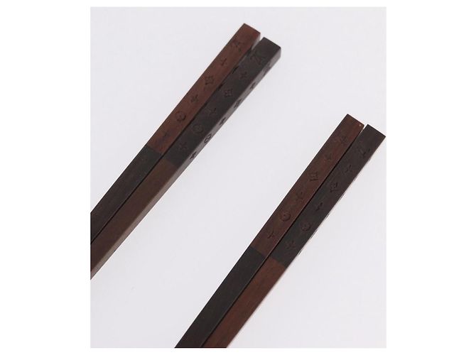 LOUIS VUITTON Baguette Chop Stick Set Wood VIP Only Brown M99171 Auth BA15582V - view 6