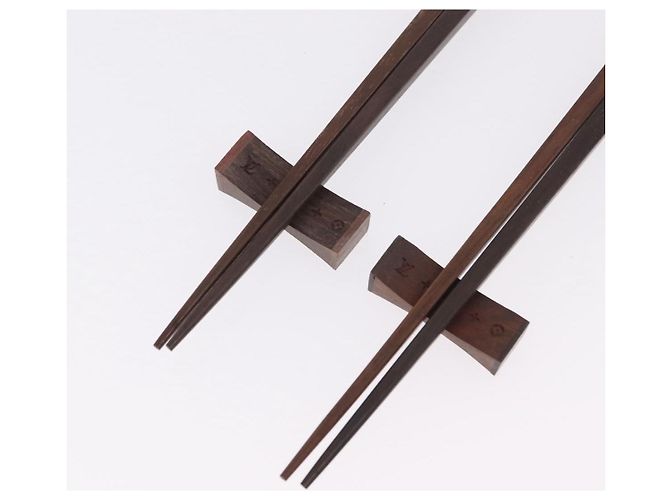 LOUIS VUITTON Baguette Chop Stick Set Wood VIP Only Brown M99171 Auth BA15582V - view 7
