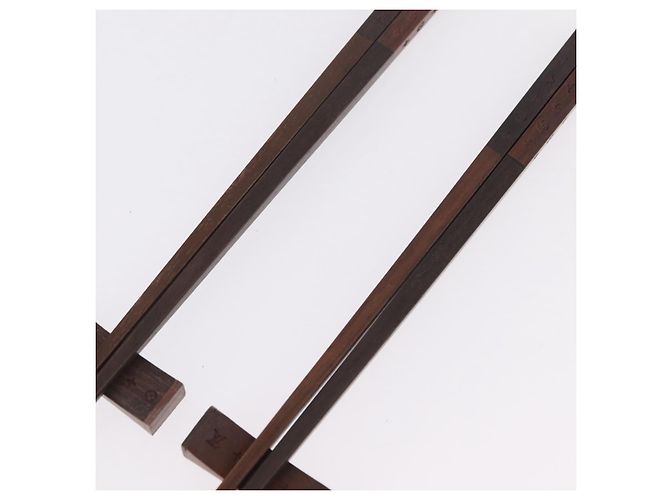 LOUIS VUITTON Baguette Chop Stick Set Wood VIP Only Brown M99171 Auth BA15582V - view 8