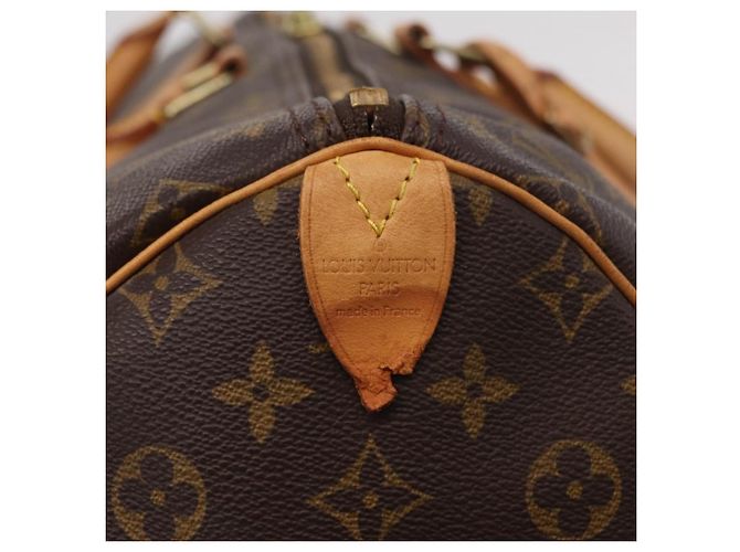 LOUIS VUITTON Monogram Keepall 55 Boston Bag M41424 LV Auth 203102A Monogramme - vue 20