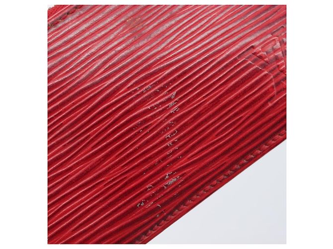 LOUIS VUITTON Epi Pochette Cles Coin Purse Red M63807 LV Auth 206937 Roja - vista 10